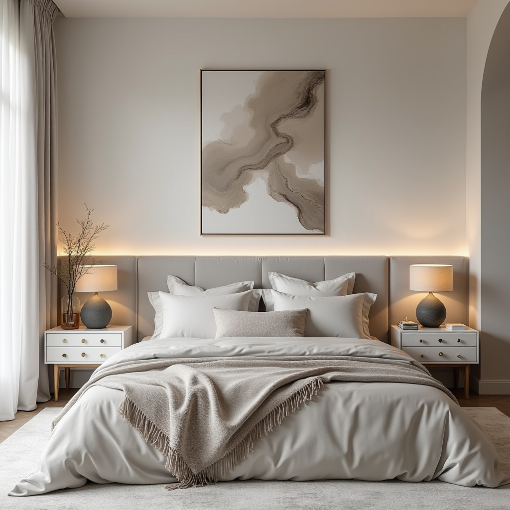 warm neutral bedroom ideas 38