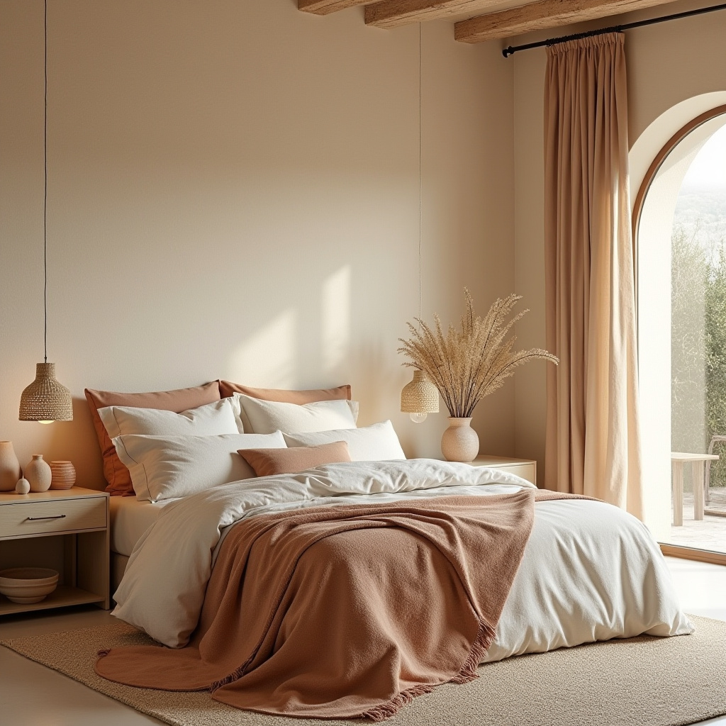 warm neutral bedroom ideas 39