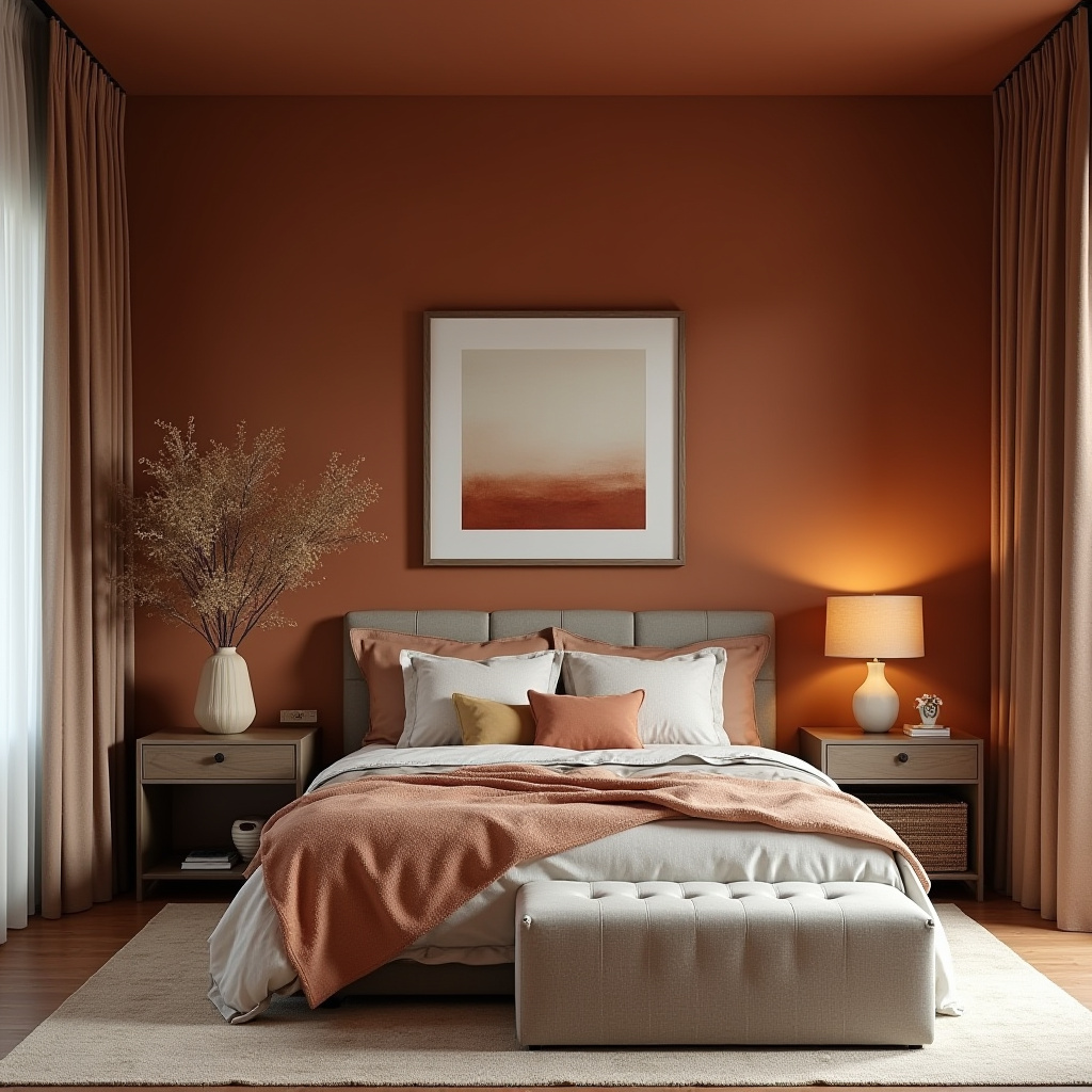 warm paint colors for bedroom 40