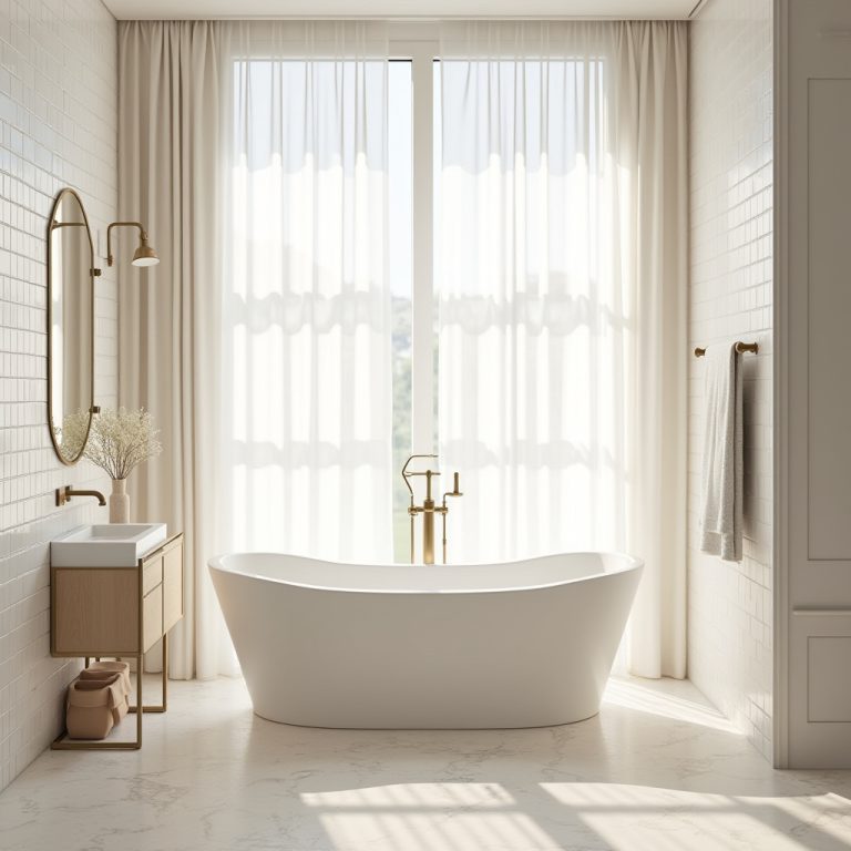 white and beige bathroom 1