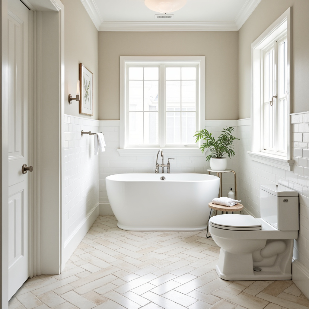 white and beige bathroom 10