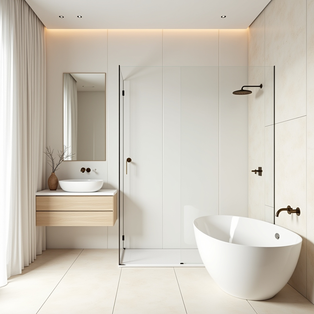 white and beige bathroom 38
