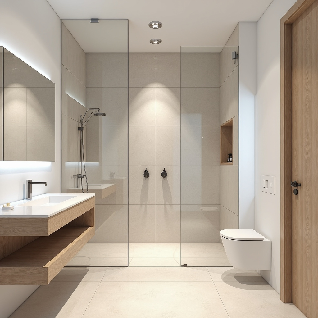 white and beige bathroom 8