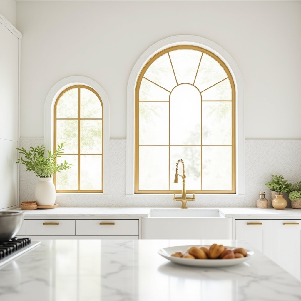white and gold kitchen ideas 18