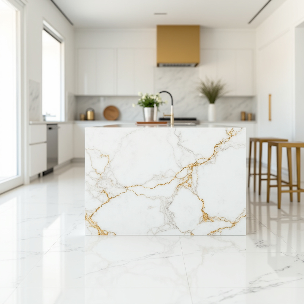white and gold kitchen ideas 2