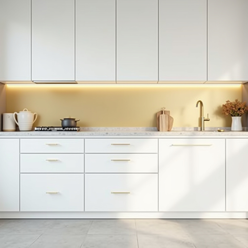 white and gold kitchen ideas 39