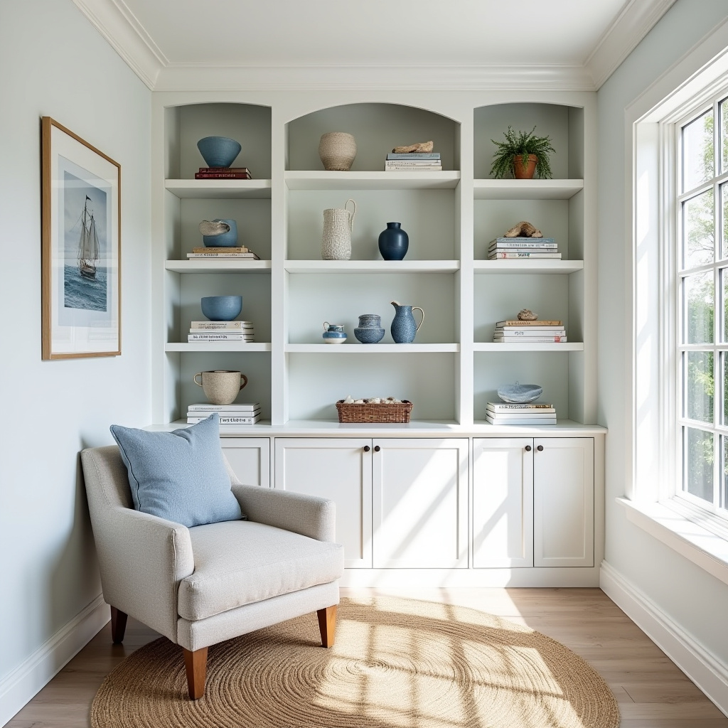 white bookshelf decor 11