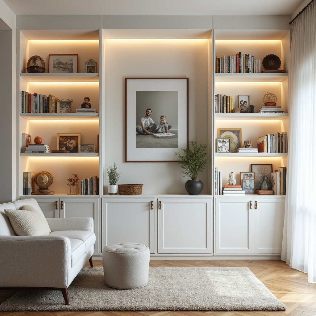 white bookshelf decor 21