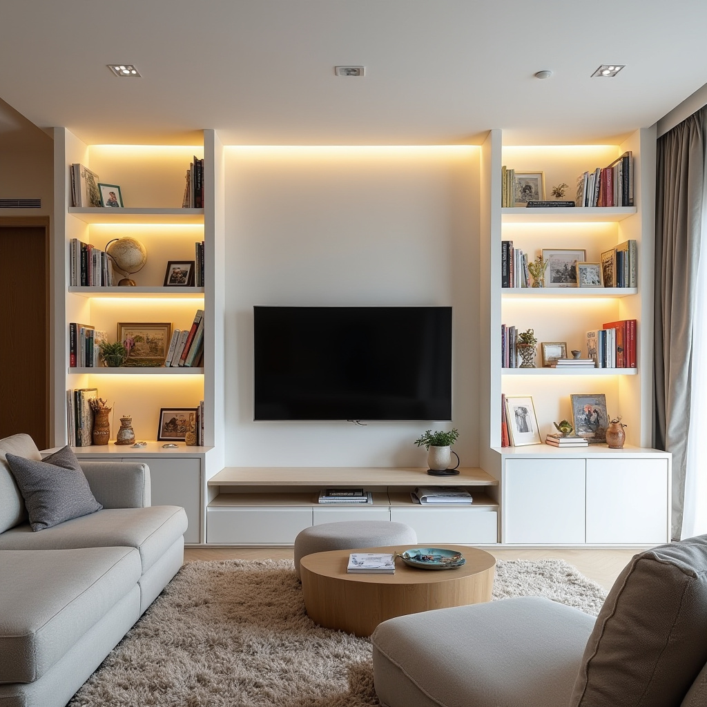white bookshelf decor 22