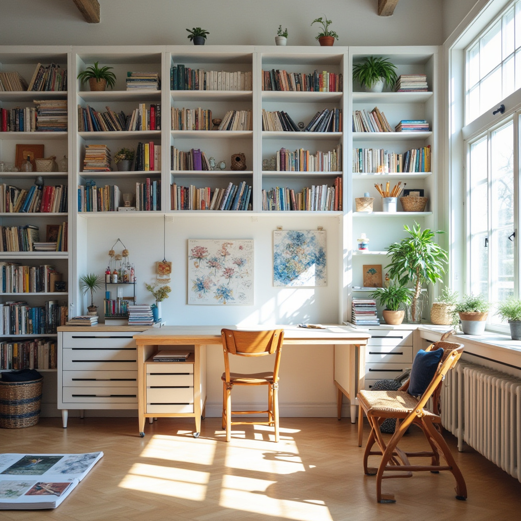 white bookshelf decor 23