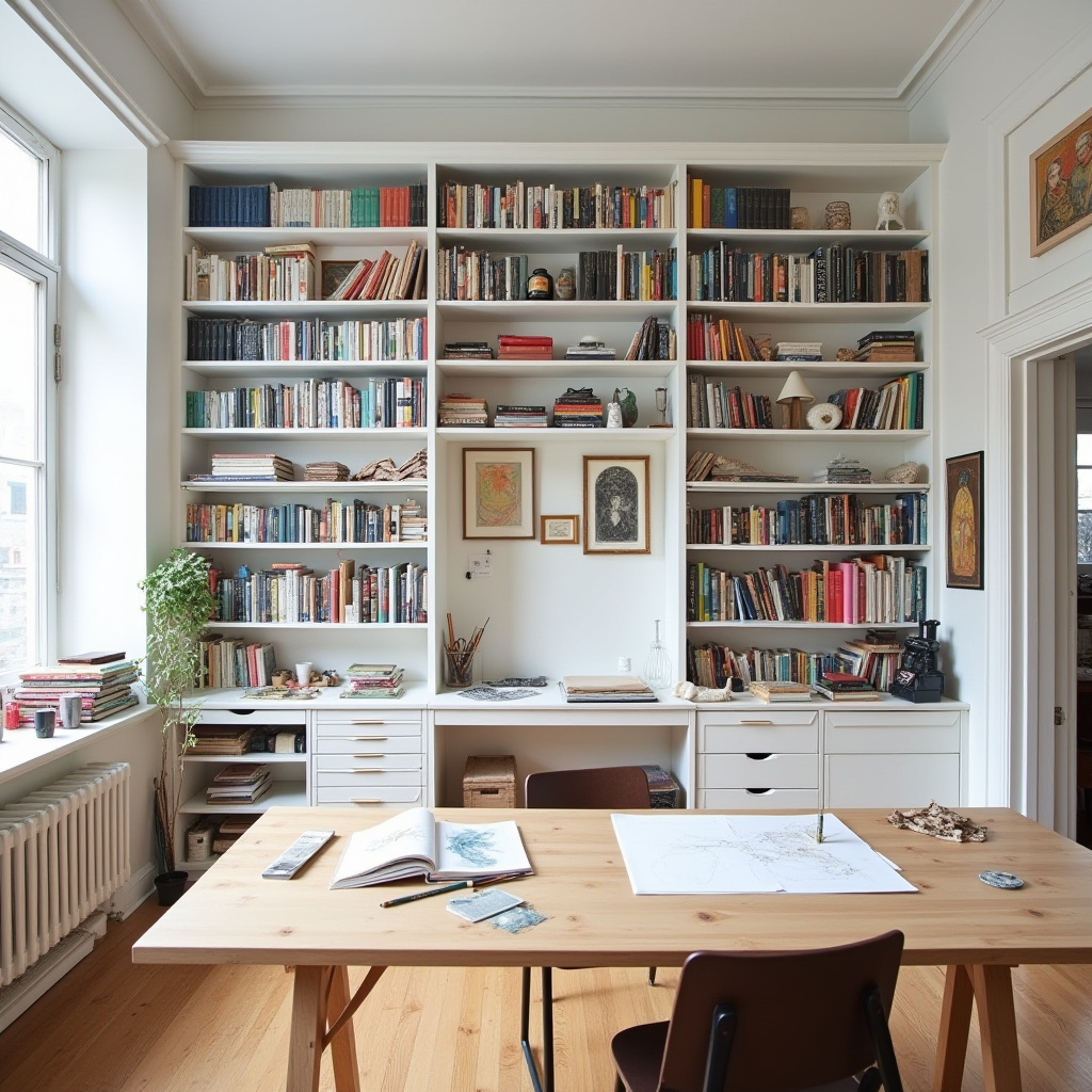 white bookshelf decor 24