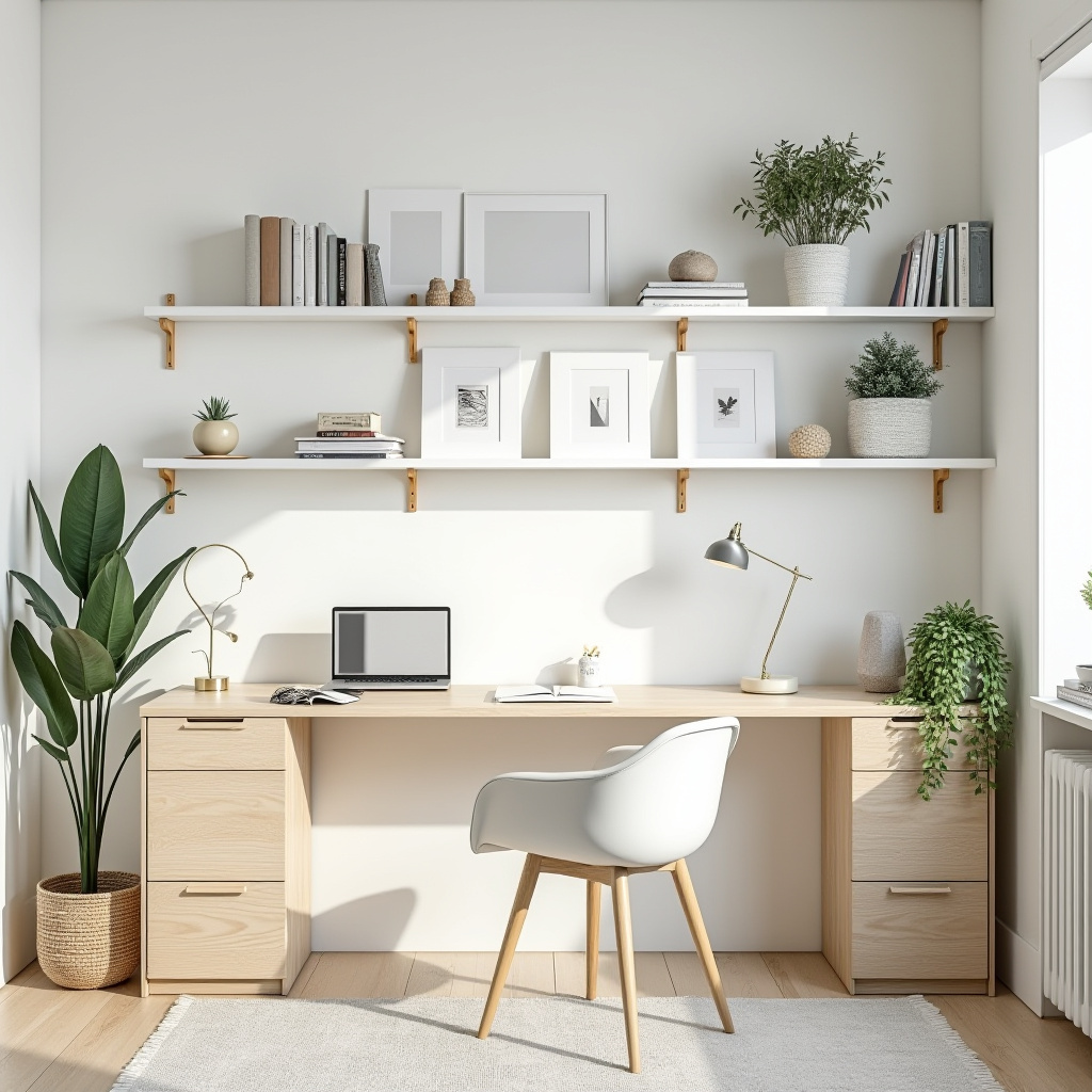 white bookshelf decor 3