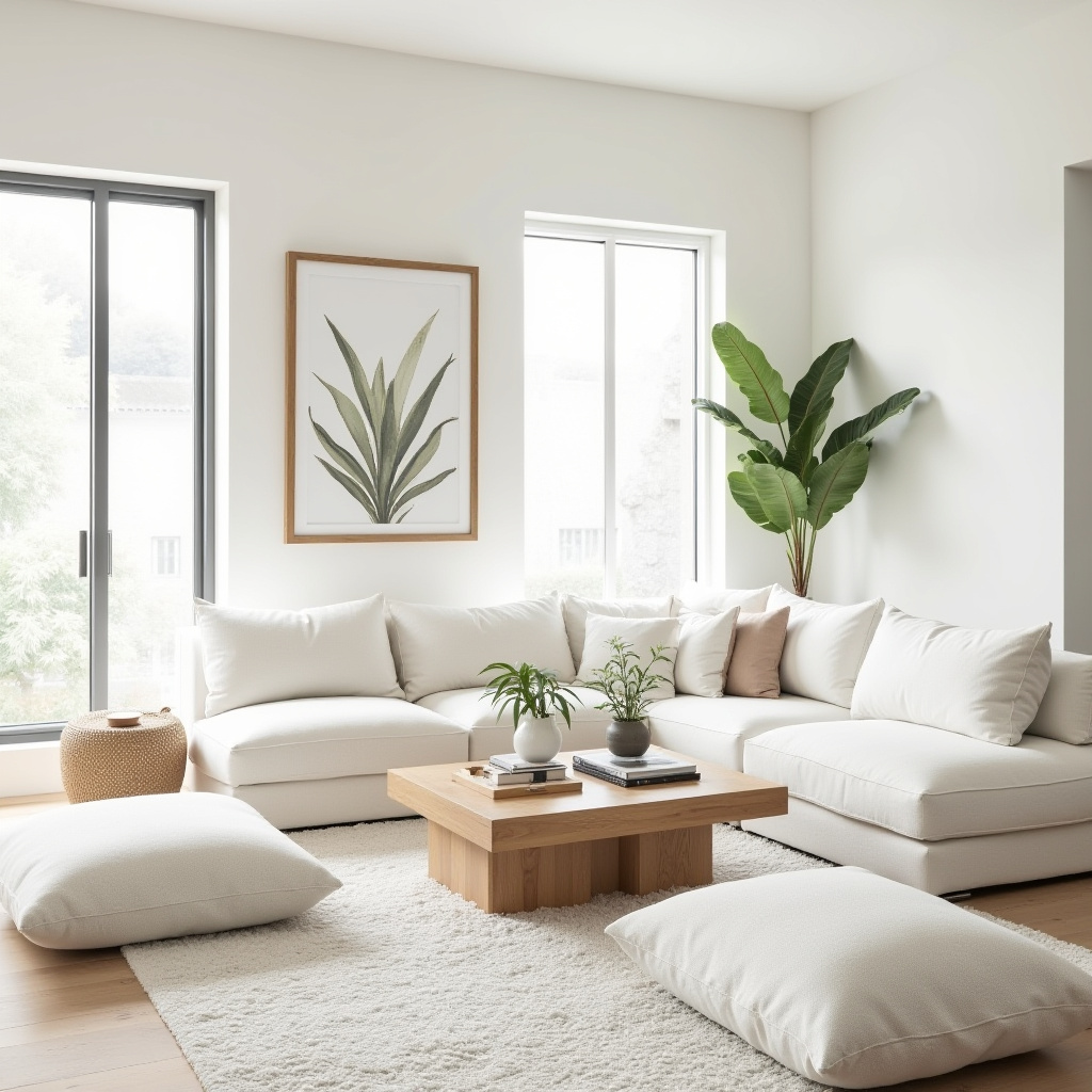 white living room ideas 34