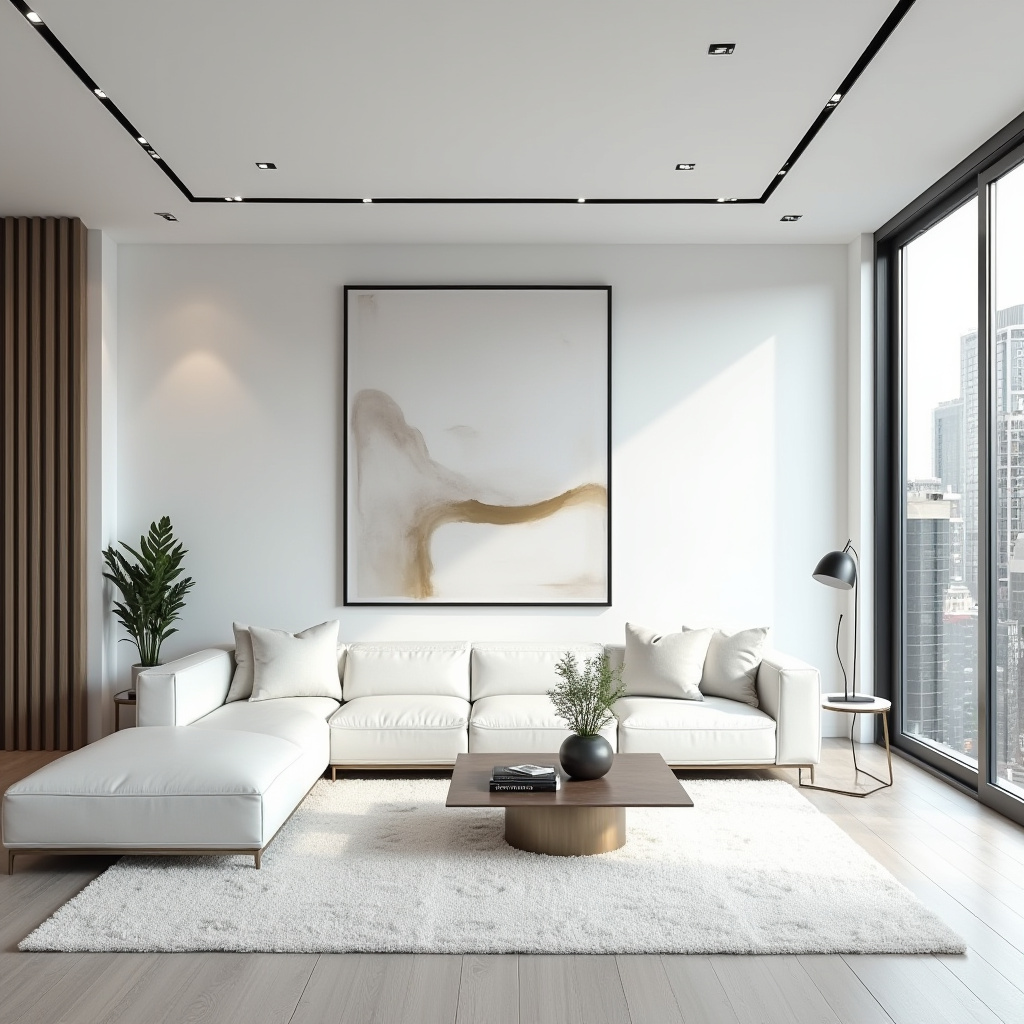 white living room ideas 38