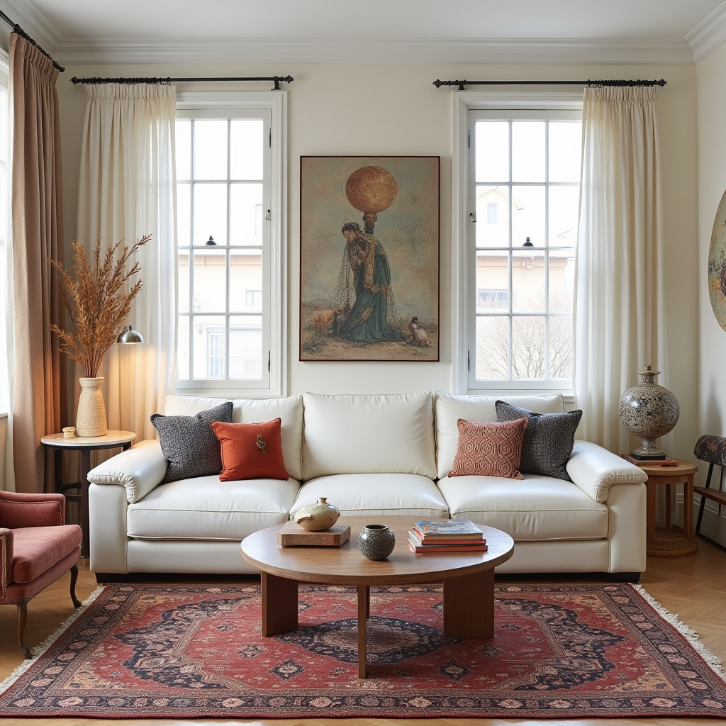 white sofa living room 34