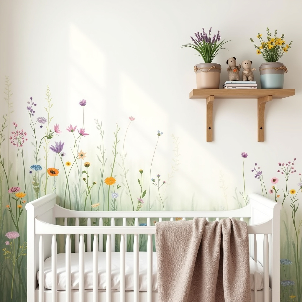 wildflower nursery decor 9