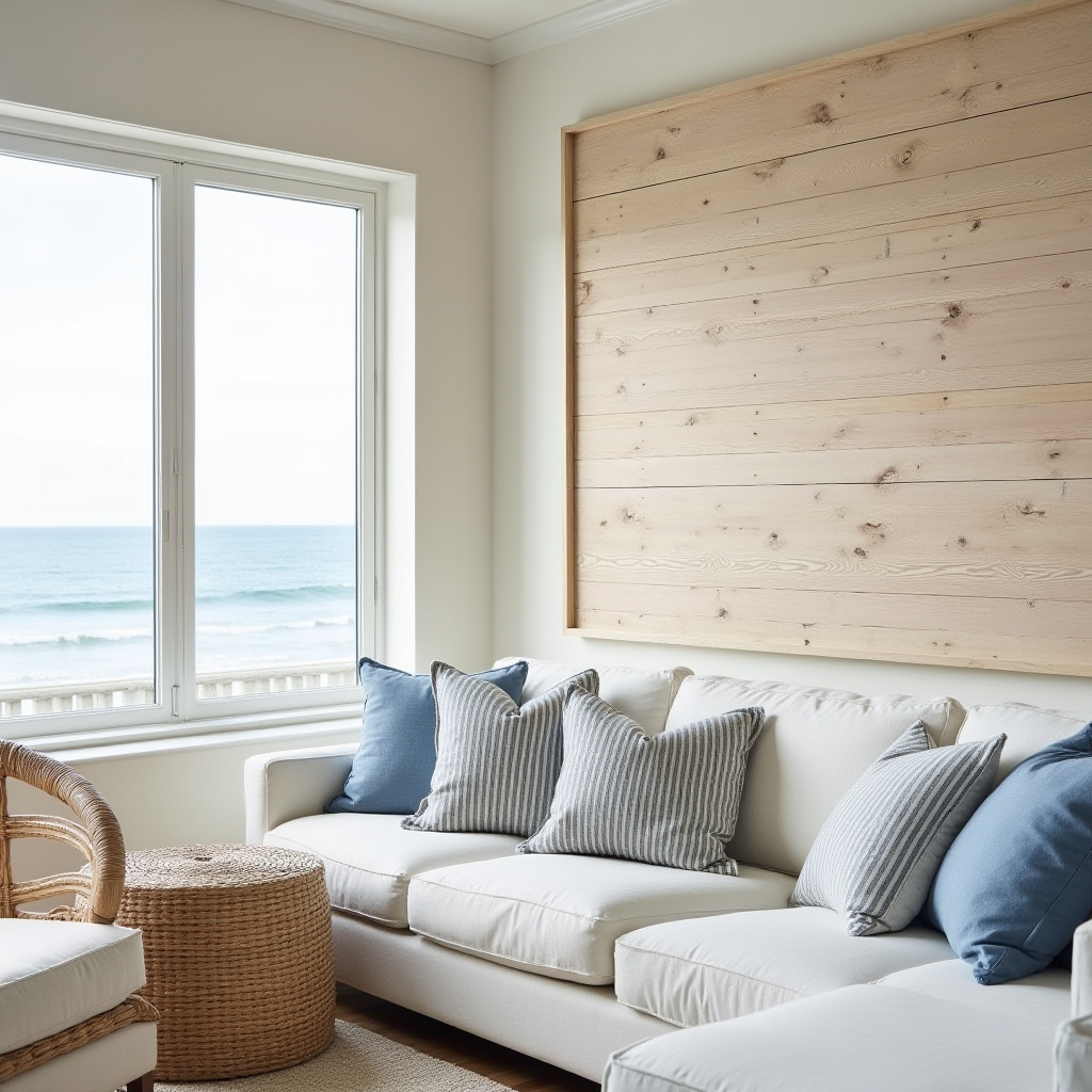 wood panel accent wall living room 11