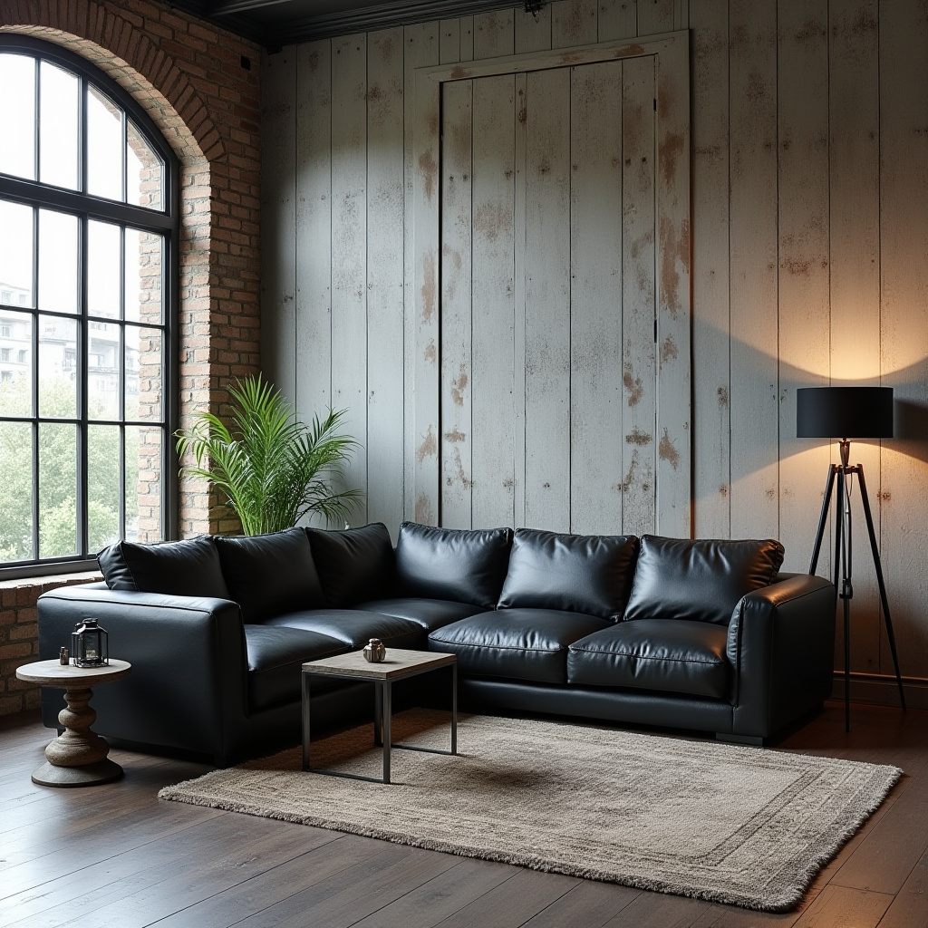 wood panel accent wall living room 34