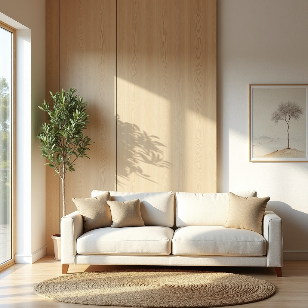 wood panel accent wall living room 37