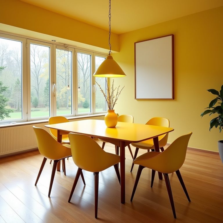yellow dining room 1