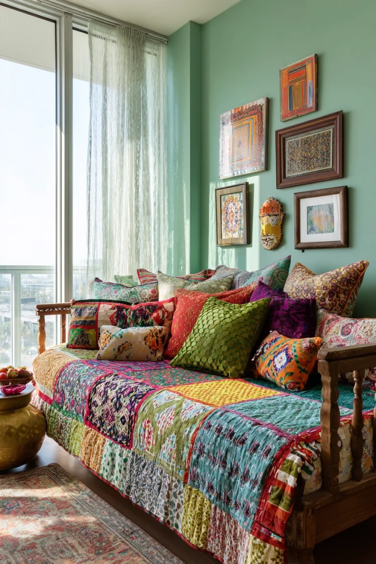 Colorful Eclectic Bedroom 1