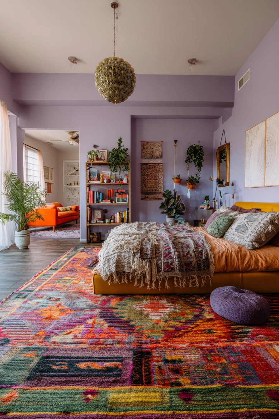 Colorful Eclectic Bedroom 16