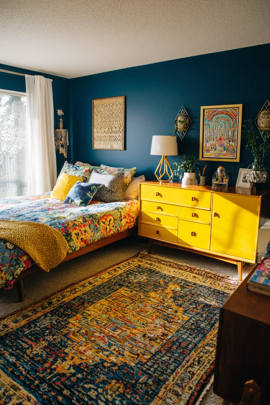 Colorful Eclectic Bedroom 7