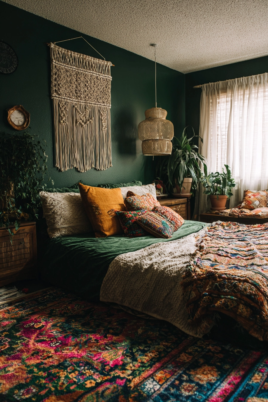 Dark Green Bedroom 10