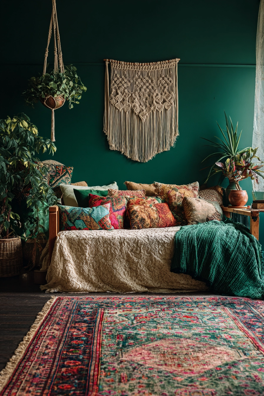 Dark Green Bedroom 11