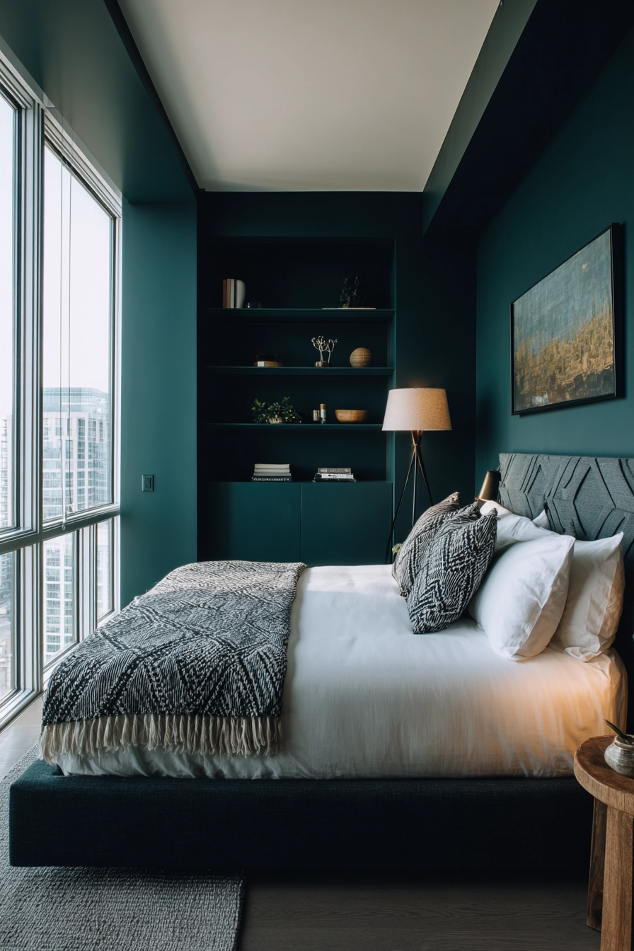 Dark Green Bedroom 15
