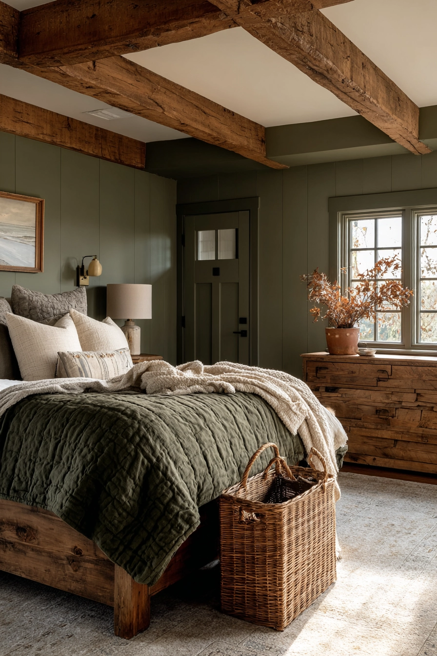 Dark Green Bedroom 18