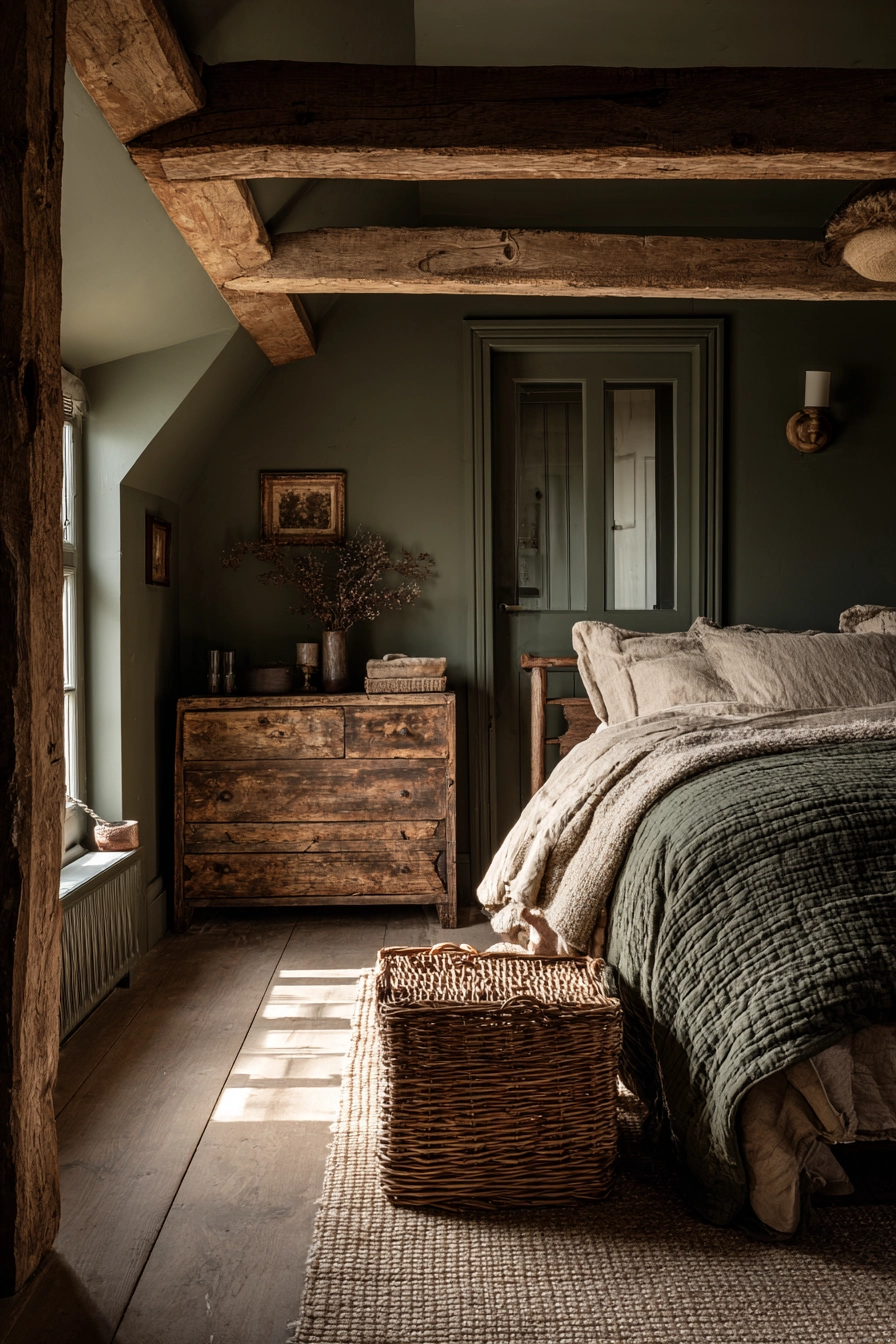 Dark Green Bedroom 20