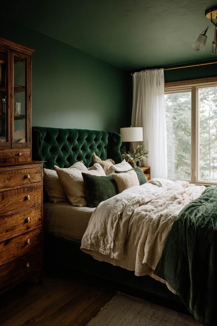 Dark Green Bedroom 4