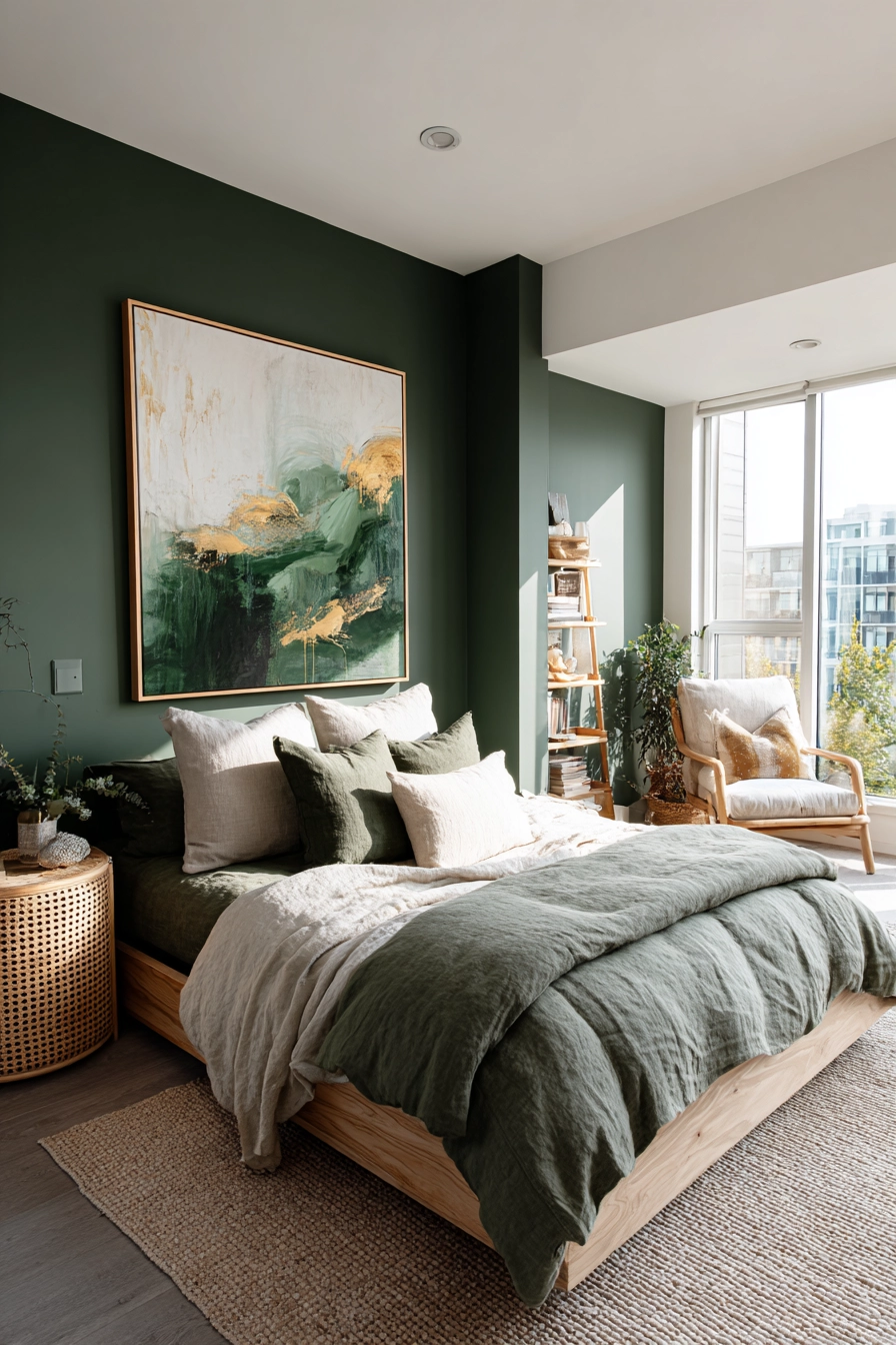 Dark Green Bedroom 6