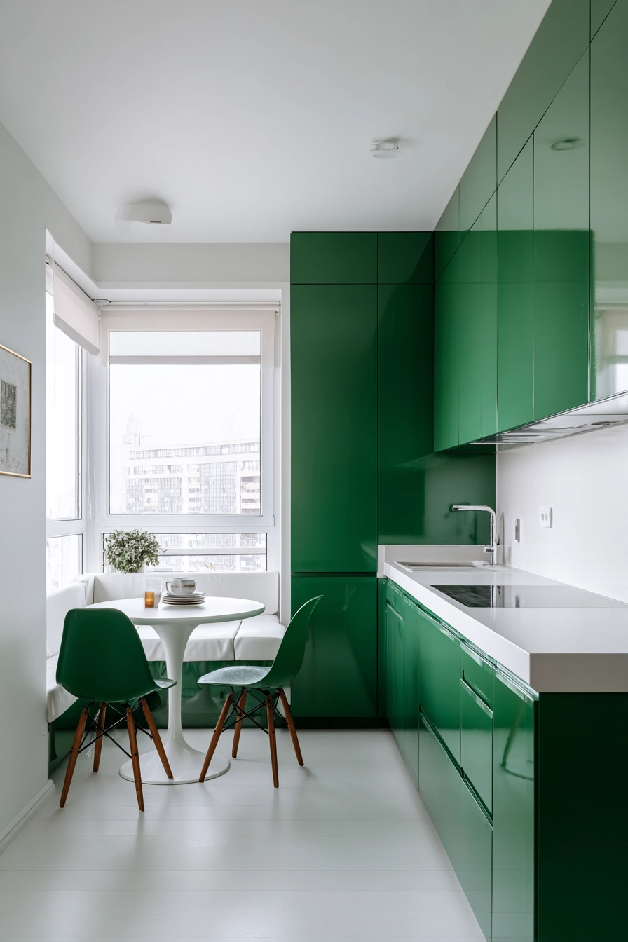 Emerald Green Kitchen Cabinets 15
