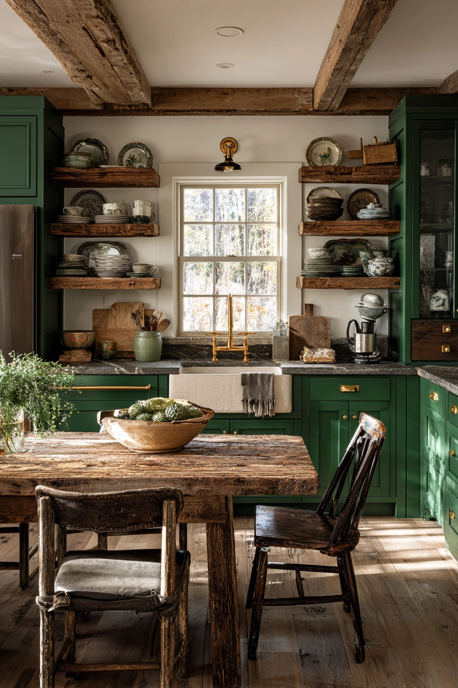 Emerald Green Kitchen Cabinets 7