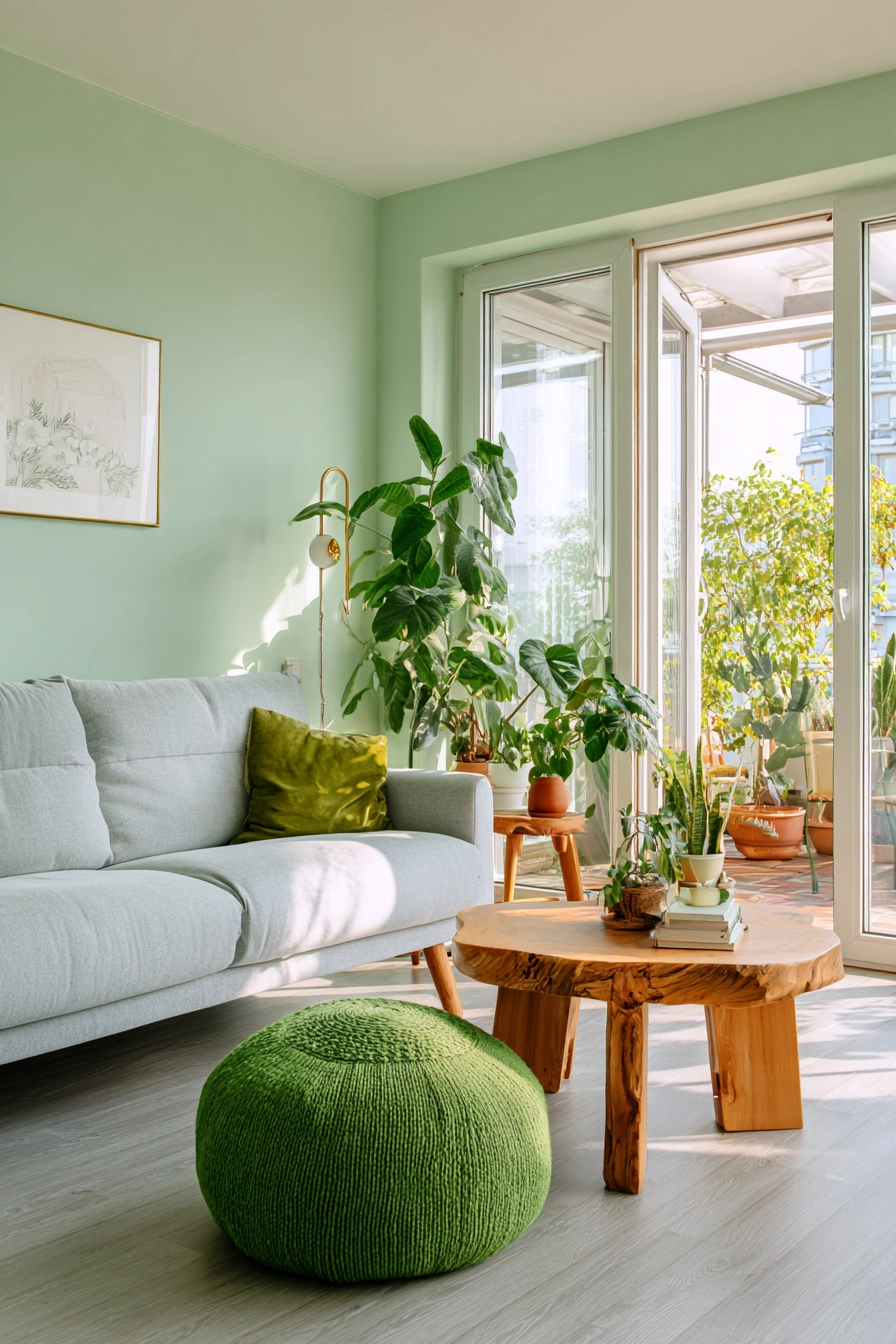 Green Living Room Ideas 10