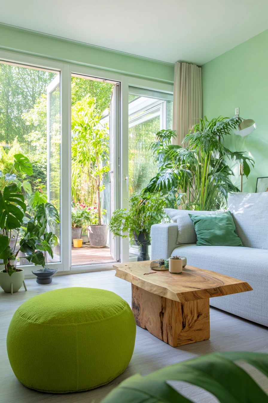 Green Living Room Ideas 11