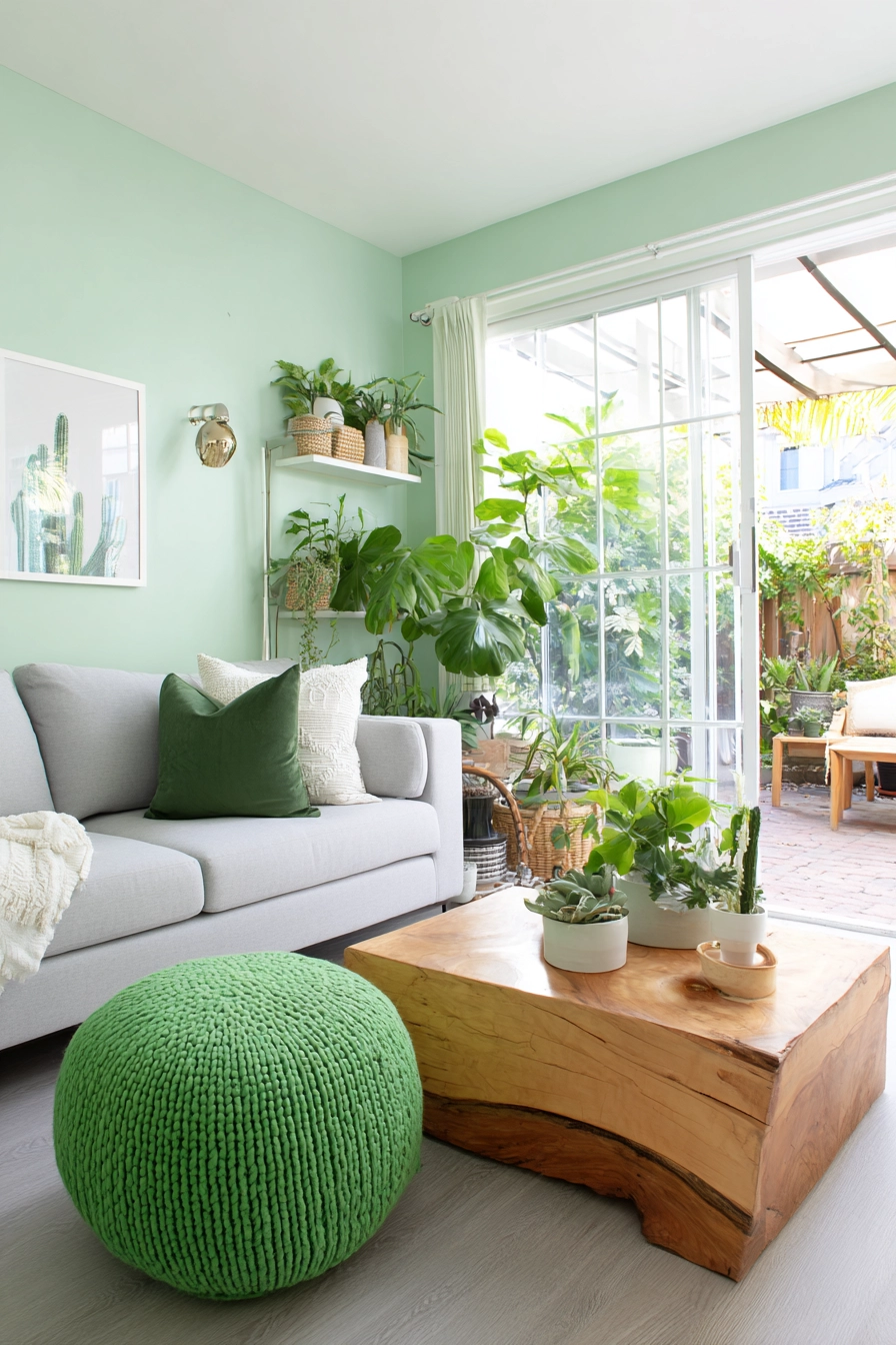 Green Living Room Ideas 12