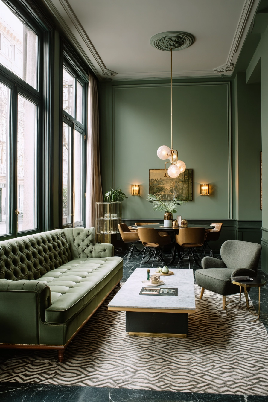 Green Living Room Ideas 20