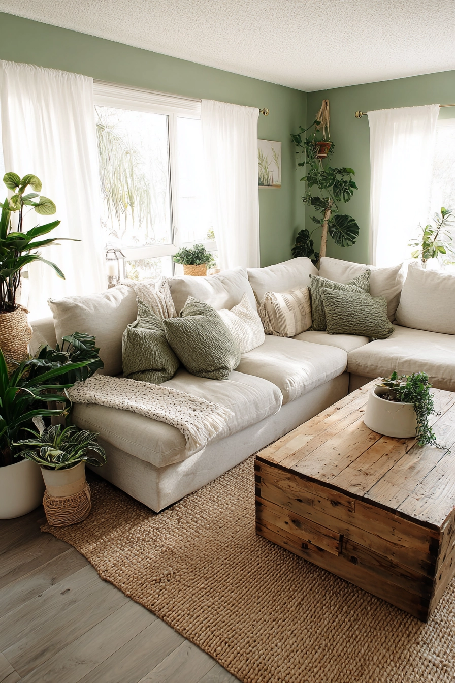 Green Living Room Ideas 4