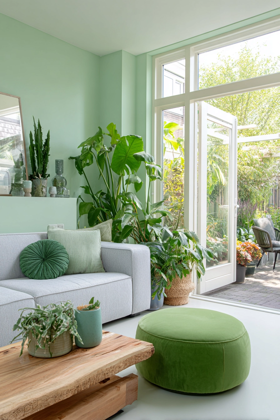 Green Living Room Ideas 9
