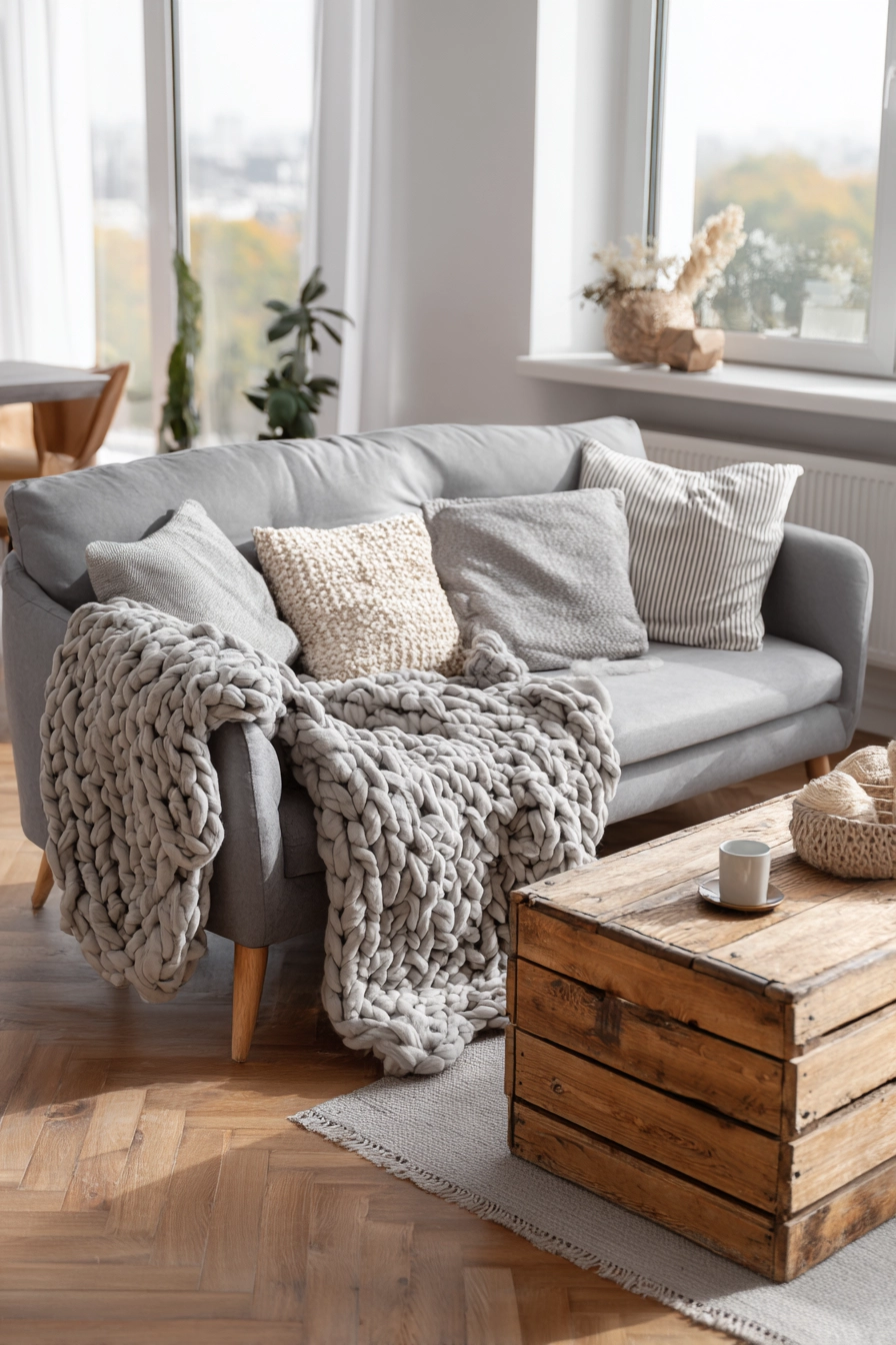 Grey Couch Living Room 12