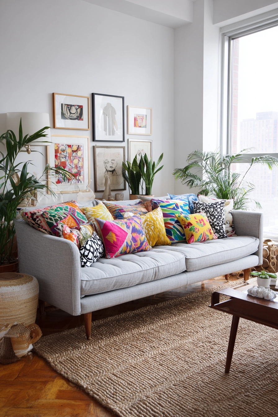 Grey Couch Living Room 20