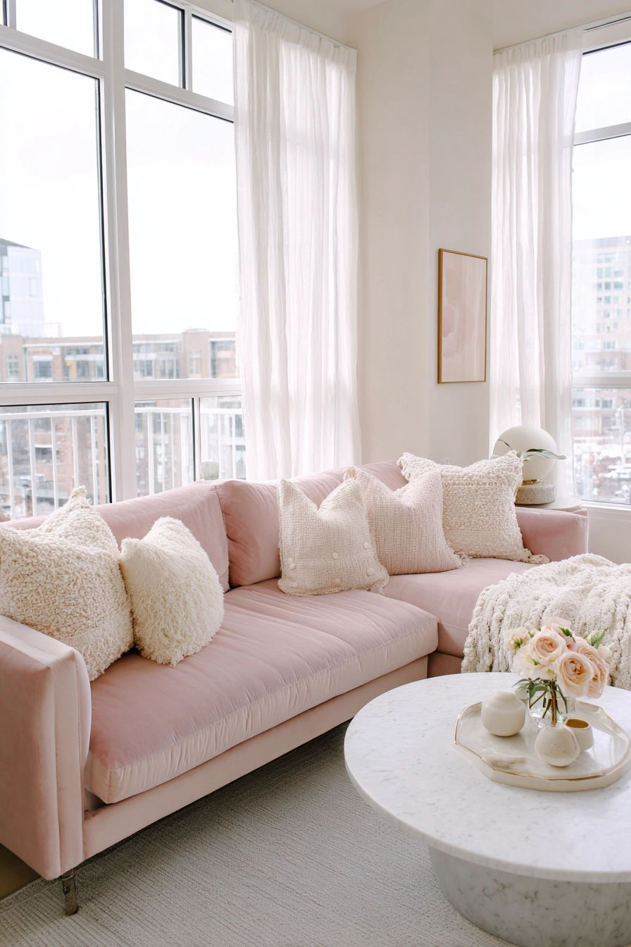 Pink Living Room 1