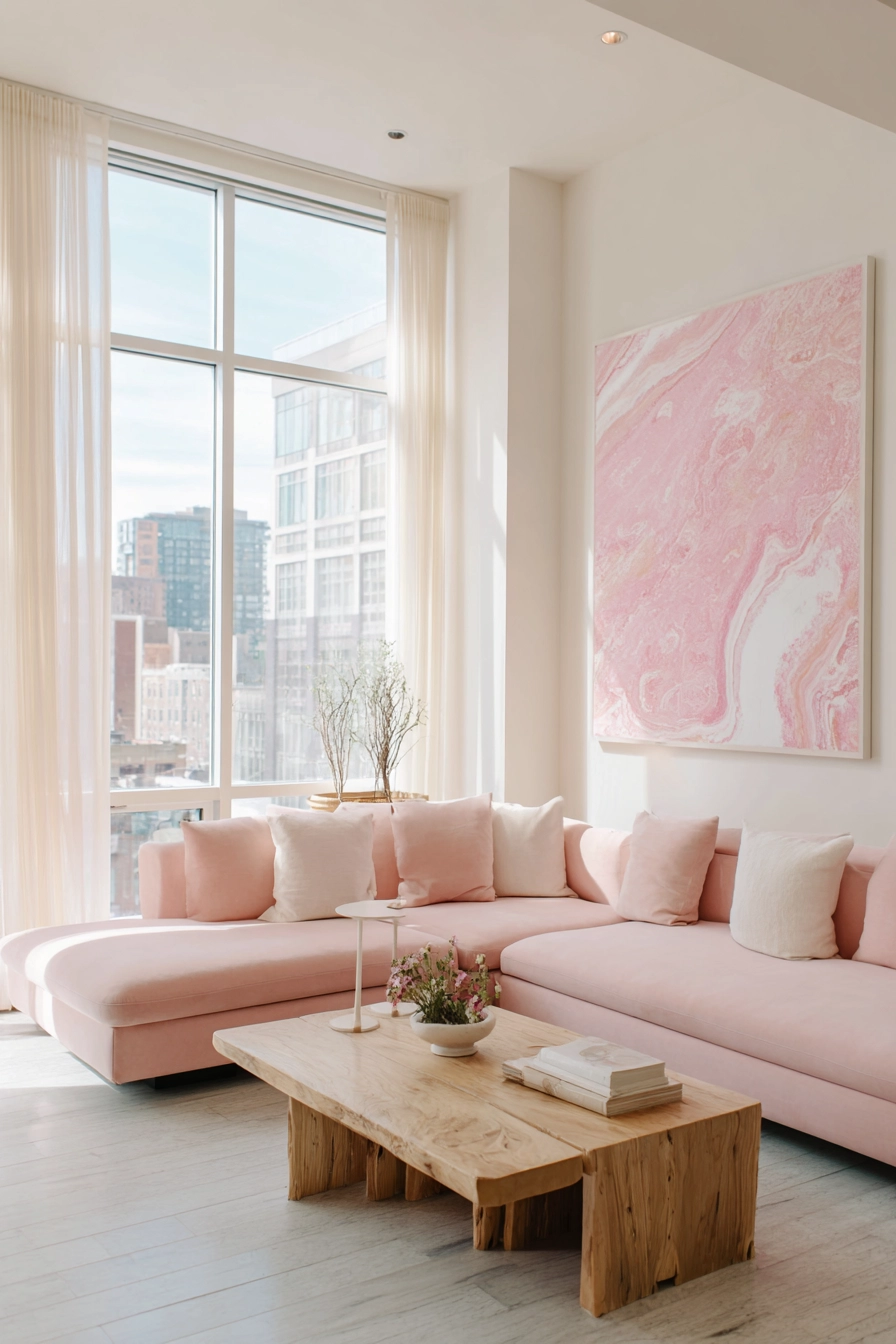 Pink Living Room 12