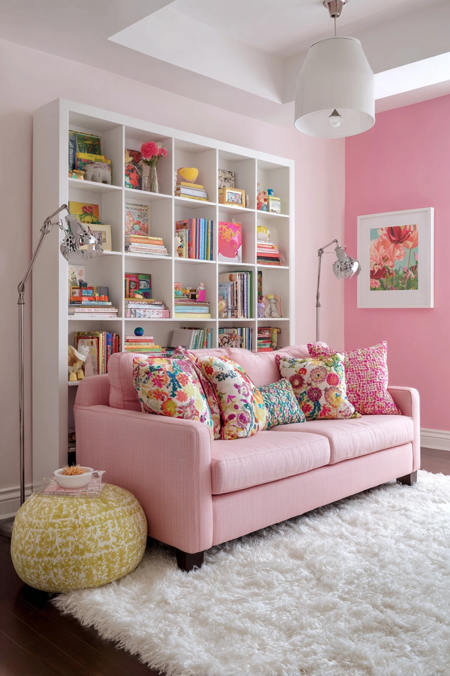 Pink Living Room 14