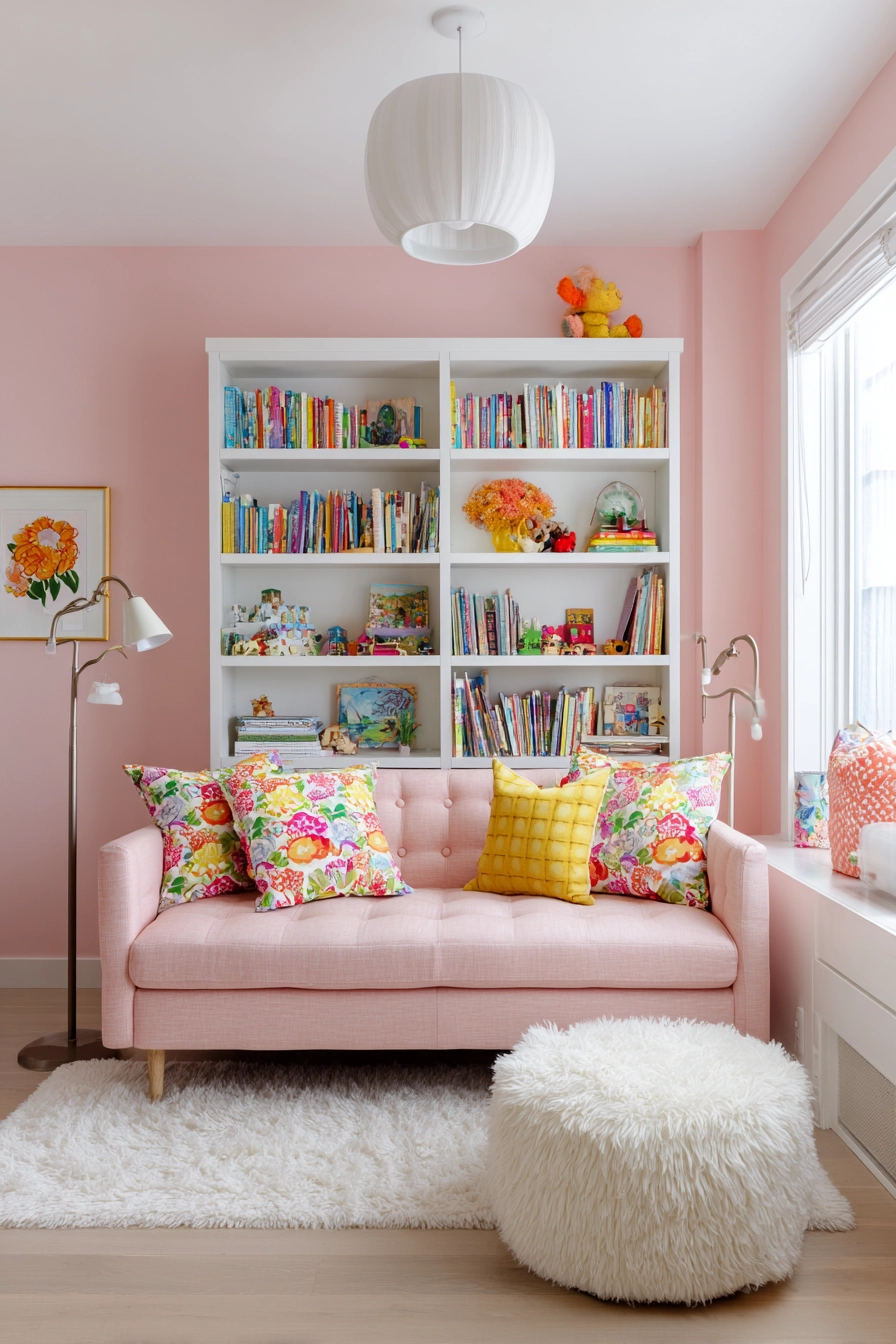 Pink Living Room 15