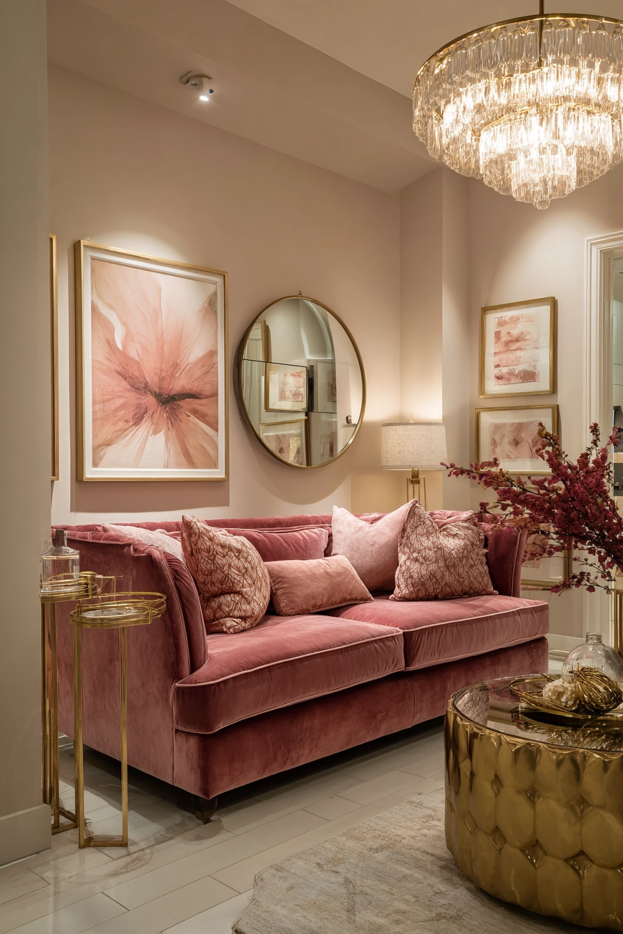 Pink Living Room 17