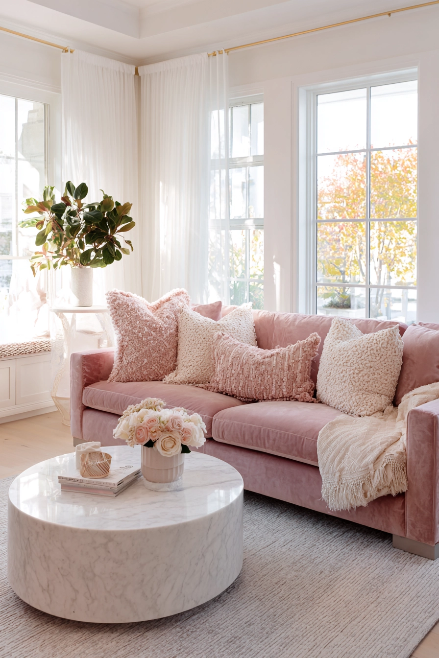 Pink Living Room 2